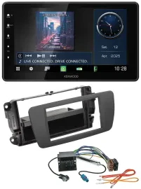 Kenwood MP3 Bluetooth USB DAB Autoradio für Seat Ibiza (ab 12) - tuam grey