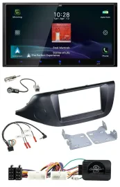 JVC USB Bluetooth 2DIN DAB Lenkrad Autoradio für Kia Ceed ab 2012 schwarz ohne S