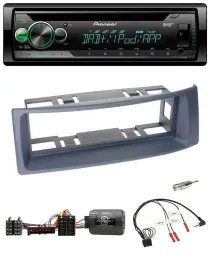Автомагнитола Pioneer CD/USB MP3 DAB для Renault Scenic/Megane (1996-2000), серый