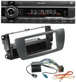 Kienzle Bluetooth MP3 USB DAB Autoradio für Seat Ibiza ab 08 azabacheschwarz