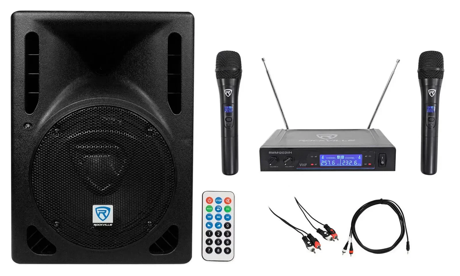 Активная акустическая система Rockville RPG8BT Black с аксессуарами
