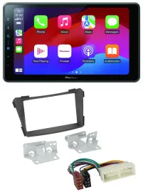 Pioneer Bluetooth 2DIN USB MP3 DAB Autoradio für Hyundai i40 Typ VF ab 2016 schw