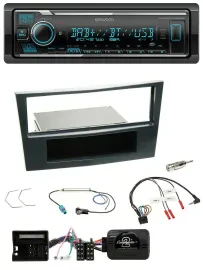Kenwood Bluetooth Lenkrad DAB USB Autoradio für Opel Corsa D 06-08 Stealth Schwa