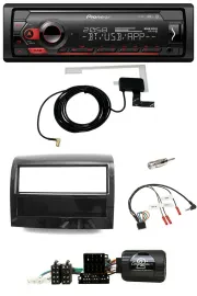 Автомагнитола для Fiat Ducato 2012–2015 Pioneer DAB, Bluetooth, USB, совместимая с кнопками на руле, цвет Piano Black