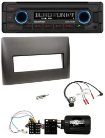 Автомагнитола Blaupunkt для Fiat Stilo 2001–2007 CD/MP3, Bluetooth, USB, черная, с поддержкой управления с руля