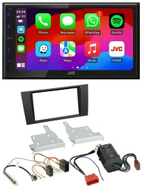 JVC Bluetooth 2DIN MP3 DAB USB Autoradio für Audi A4 B5 99-01 Symphony Bose Akti