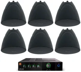 Потолочная акустика JBL PEN-525T Black с усилителем (6 штук)