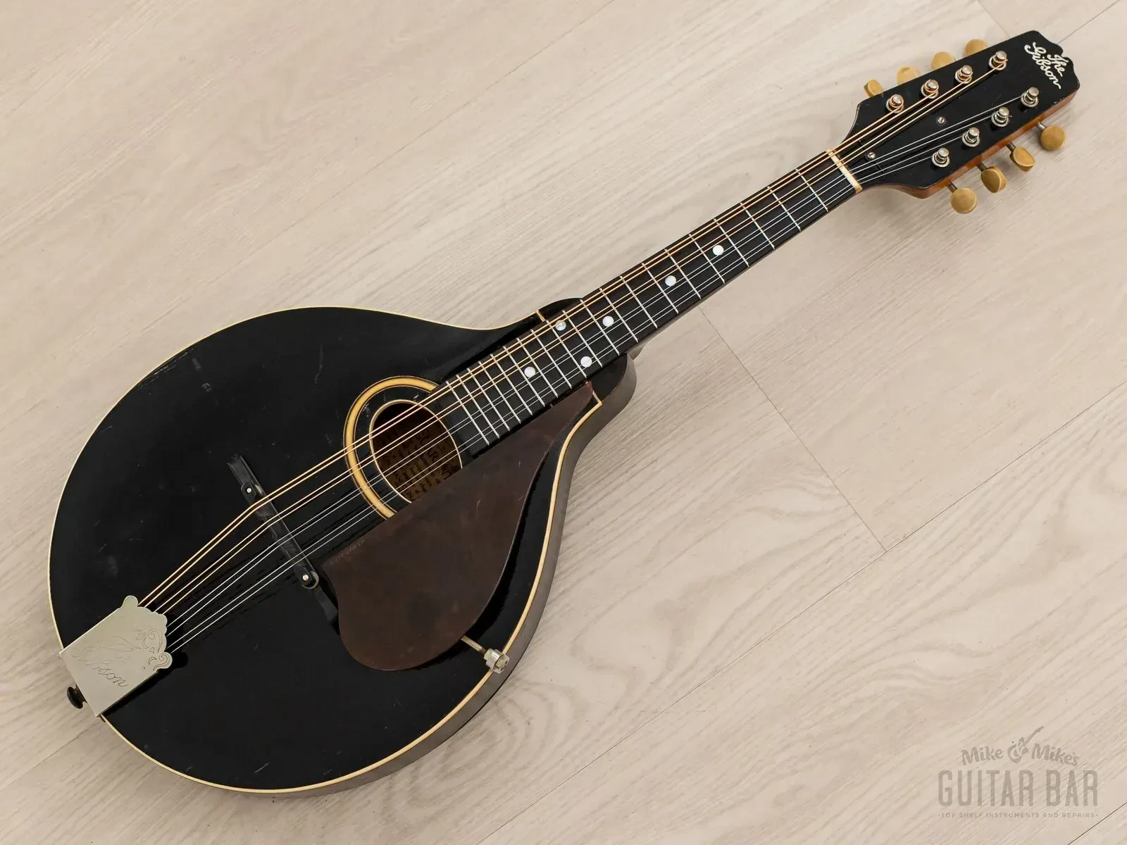 1927 Gibson Style A Snakehead Oval Soundhole Mandolin Ebony w/ Case