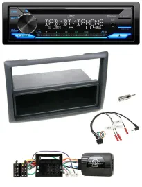 Автомагнитола JVC Bluetooth USB DAB CD для Renault Megane 2009–2012 с поддержкой кнопок на руле
