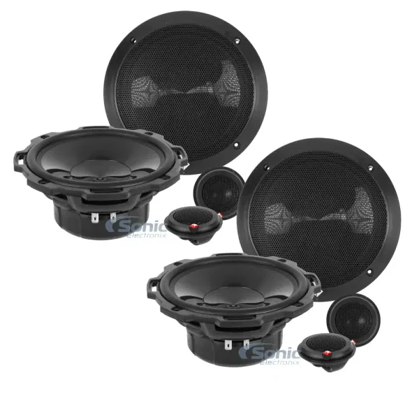 (2-Pairs) Rockford Fosgate P1675-S 240W 6.75" Component Speaker