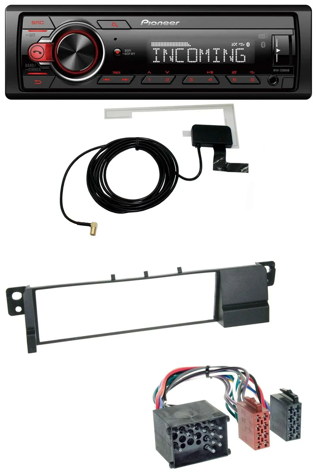Pioneer MP3 AUX CD DAB USB Autoradio für BMW 3er E46 (Rundpin, ab 1998)