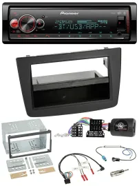 Автомагнитола для Alfa Romeo Mito 2008–2014 Pioneer Bluetooth USB DAB черная