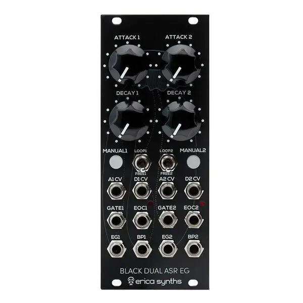 Модульный студийный синтезатор Erica Synths Black Dual ASR EG Eurorack Analog Looping AD/ASR Envelope