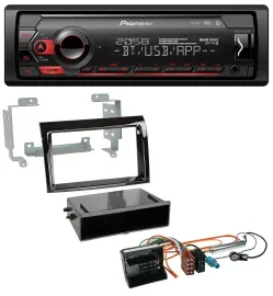 Автомагнитола Pioneer MP3 USB DAB Bluetooth для Citroen Jumper 2006–2011, Quadlock, черный глянец