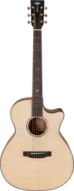 Акустическая гитара Tyma TG-10 Grand Auditorium Cutaway Natural с чехлом