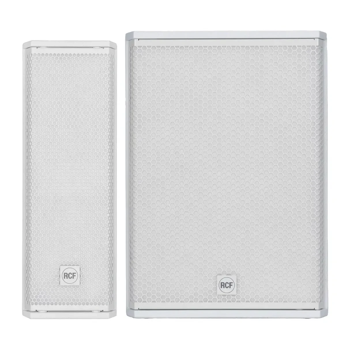 Активная колонная акустическая система RCF NXL 14-A W + SUB 15-AX W белая (набор, сабвуфер 15")