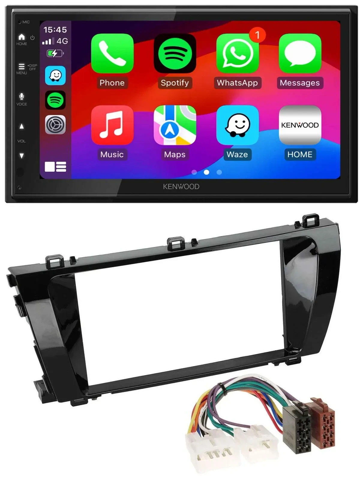 Автомагнитола для Toyota Corolla (с 2014) Kenwood 2DIN, MP3, USB, DAB, Bluetooth