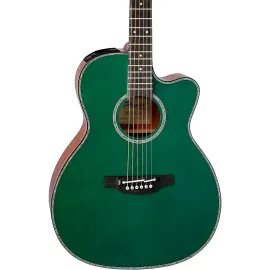 Takamine Englemann Spruce-Hawaiian Koa LE OM A/E Guitar Antique Evergreen
