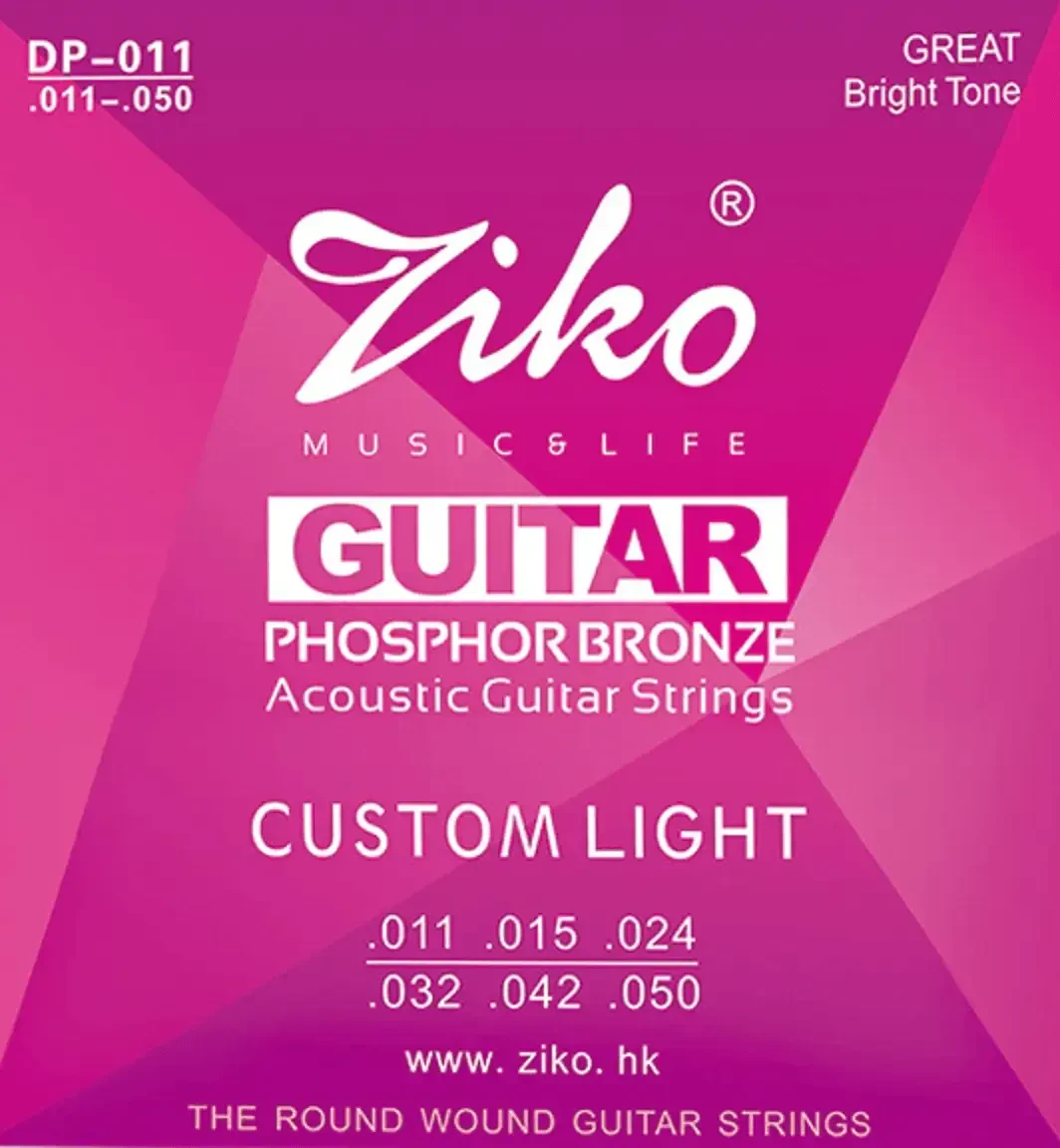 Струны для акустической гитары Ziko DP-011 Custom Light 11-50