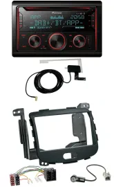 Pioneer 2DIN MP3 DAB USB CD Bluetooth Autoradio für Hyundai i10 08-13 Rubber Tou