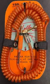 Henry Heller Coiled 15 Foot 1/4" Jack Pro Guitar or Instrument Cable - Orange