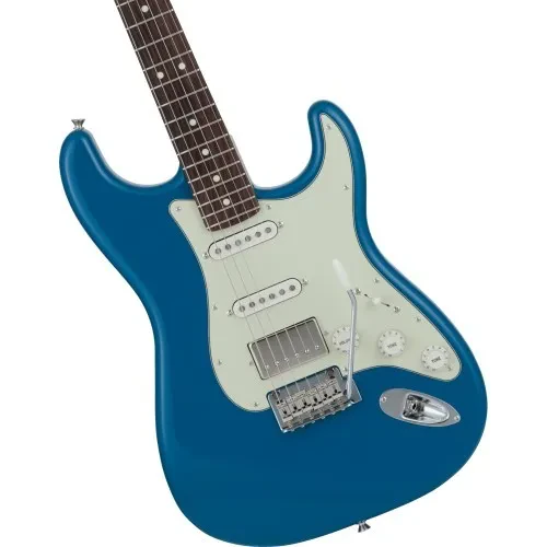Fender Made in Japan Hybrid II Strat HSS Forest Blue с чехлом