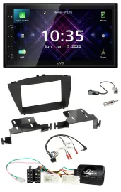 JVC DAB 2DIN Lenkrad Bluetooth USB Autoradio für Hyundai ix35 ab 2013 ohne Sound