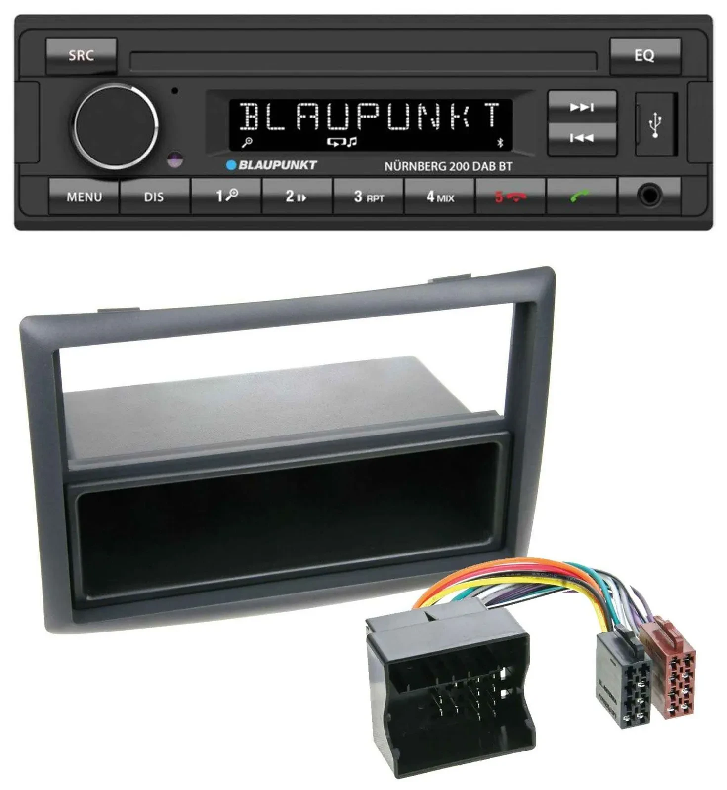 Автомагнитола для Renault Megane Blaupunkt USB DAB MP3 Bluetooth (2009–2010)