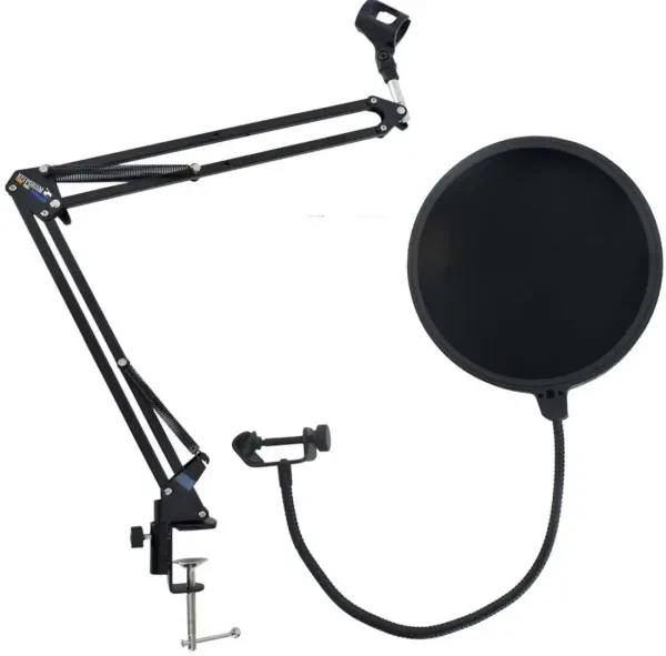 Стойка для микрофона keepdrum NB35 Black с поп-фильтром