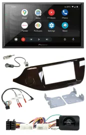 Pioneer USB 2DIN DAB Lenkrad Bluetooth Autoradio für Kia Ceed ab 2012 glänzend o
