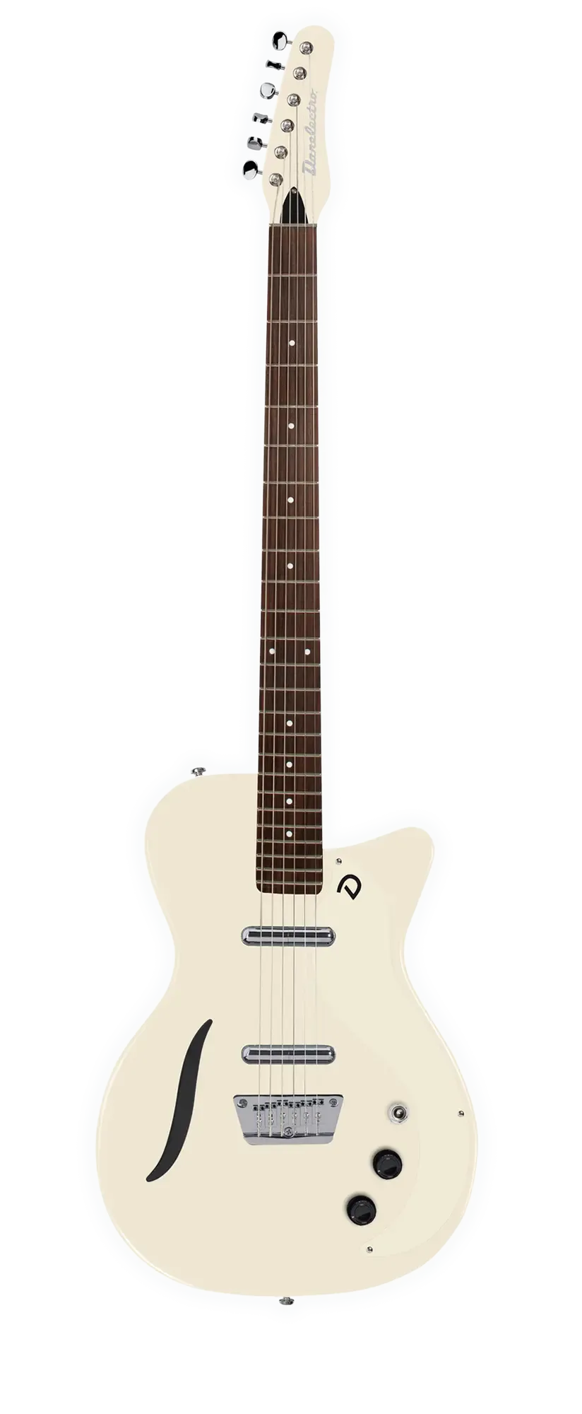 Электрогитара полуакустическая Danelectro Vintage Baritone Vintage White