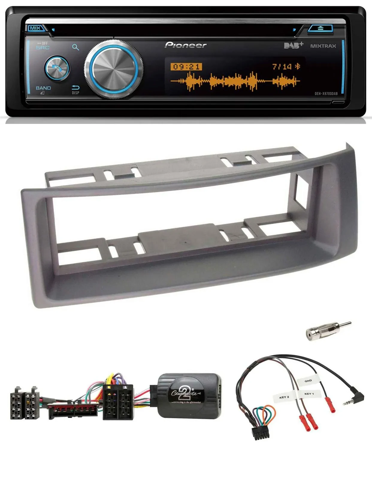 Pioneer Lenkrad DAB USB CD Bluetooth Autoradio für Renault Megane Scenic 96-00 a