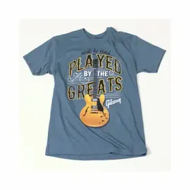 Gibson T-shirt Played By The Greats Indigo XXL