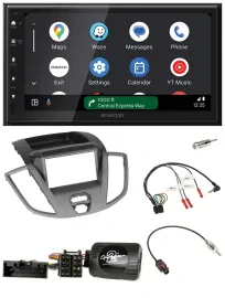 Kenwood DAB Bluetooth USB Lenkrad 2DIN Autoradio für Ford Transit V363 2014-2018