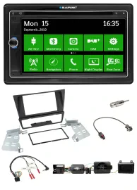 Blaupunkt Bluetooth 2DIN Lenkrad DAB USB TMC Navigation für BMW 3er E90 E91 E92