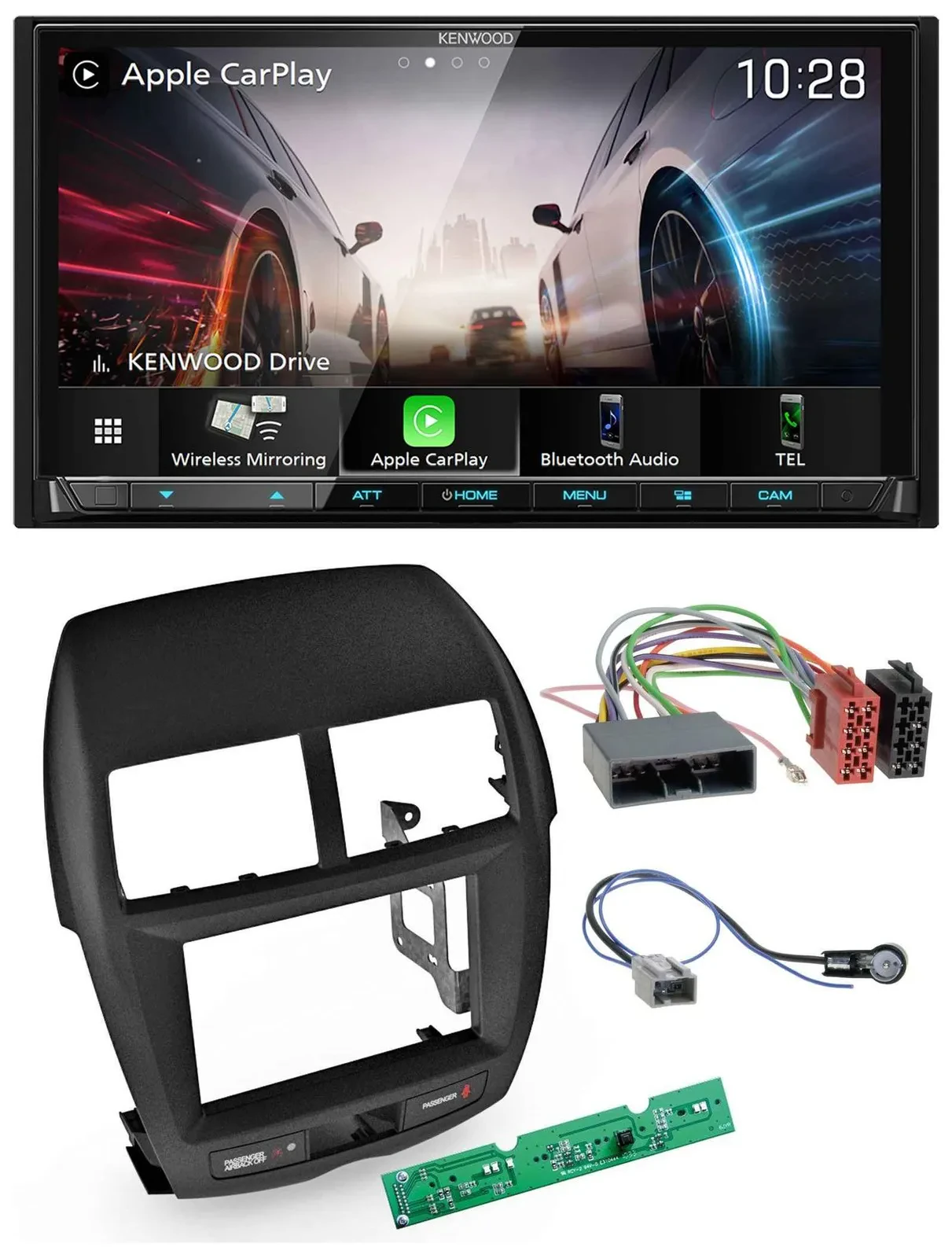 Kenwood MP3 2DIN USB DAB Bluetooth Autoradio für Mitsubishi ASX 2010-2014