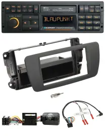 Автомагнитола Blaupunkt Bluetooth USB DAB SD для Seat Ibiza, серый, с поддержкой кнопок на руле
