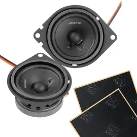 Memphis PRX27 2.75" Power Reference Coaxial Speakers + Damping
