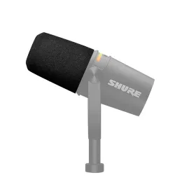Shure Replacement Foam Windscreen for MV7+ Microphone, Black #AMV7+WS