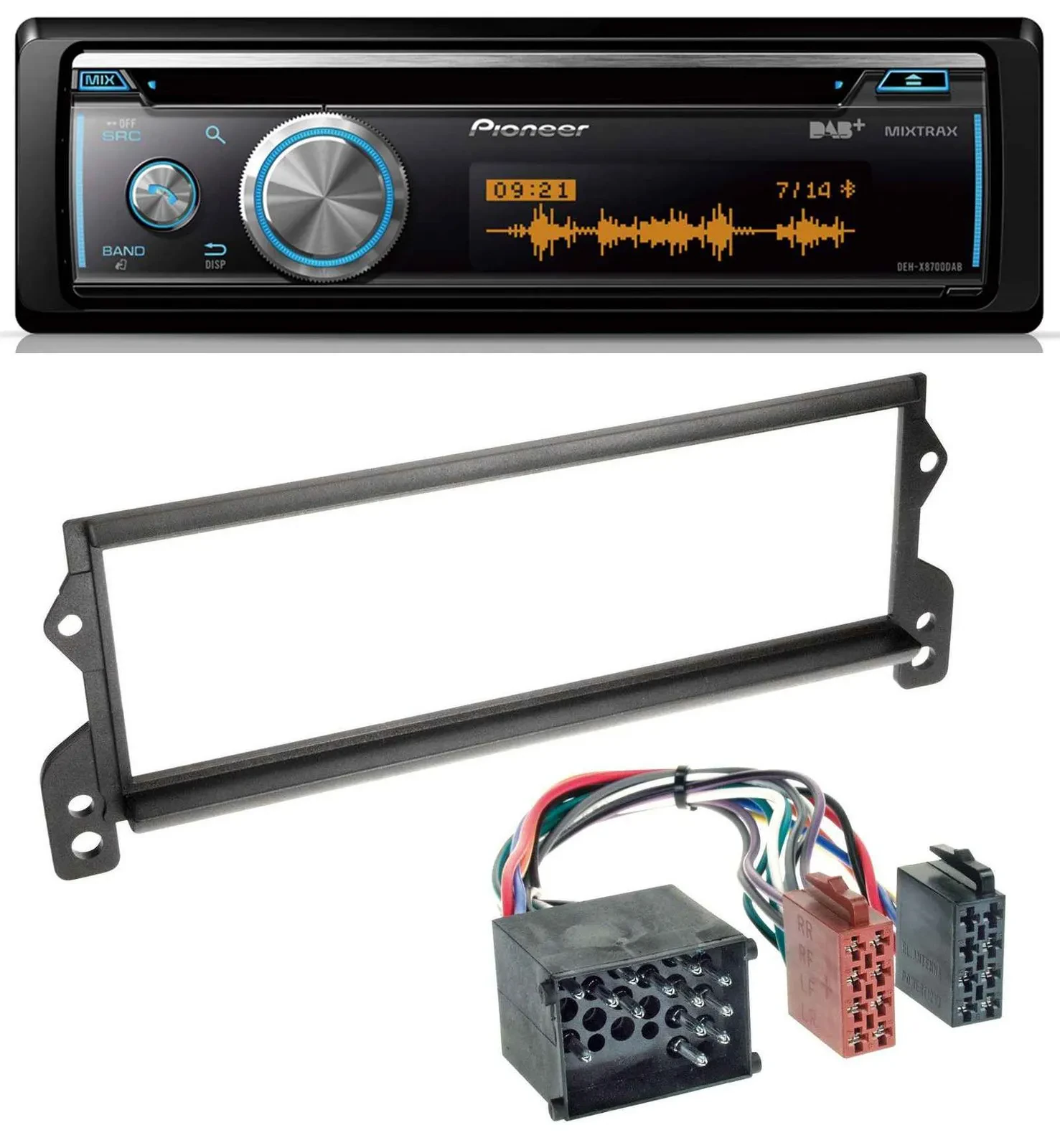 Pioneer MP3 DAB USB CD Bluetooth Autoradio für Mini (bis 2002, Rundpin)