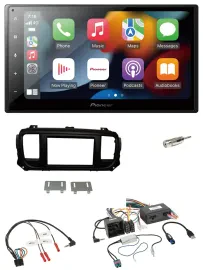 Pioneer DAB Bluetooth 2DIN USB Lenkrad Autoradio für Citroen Jumpy Spacetourer P