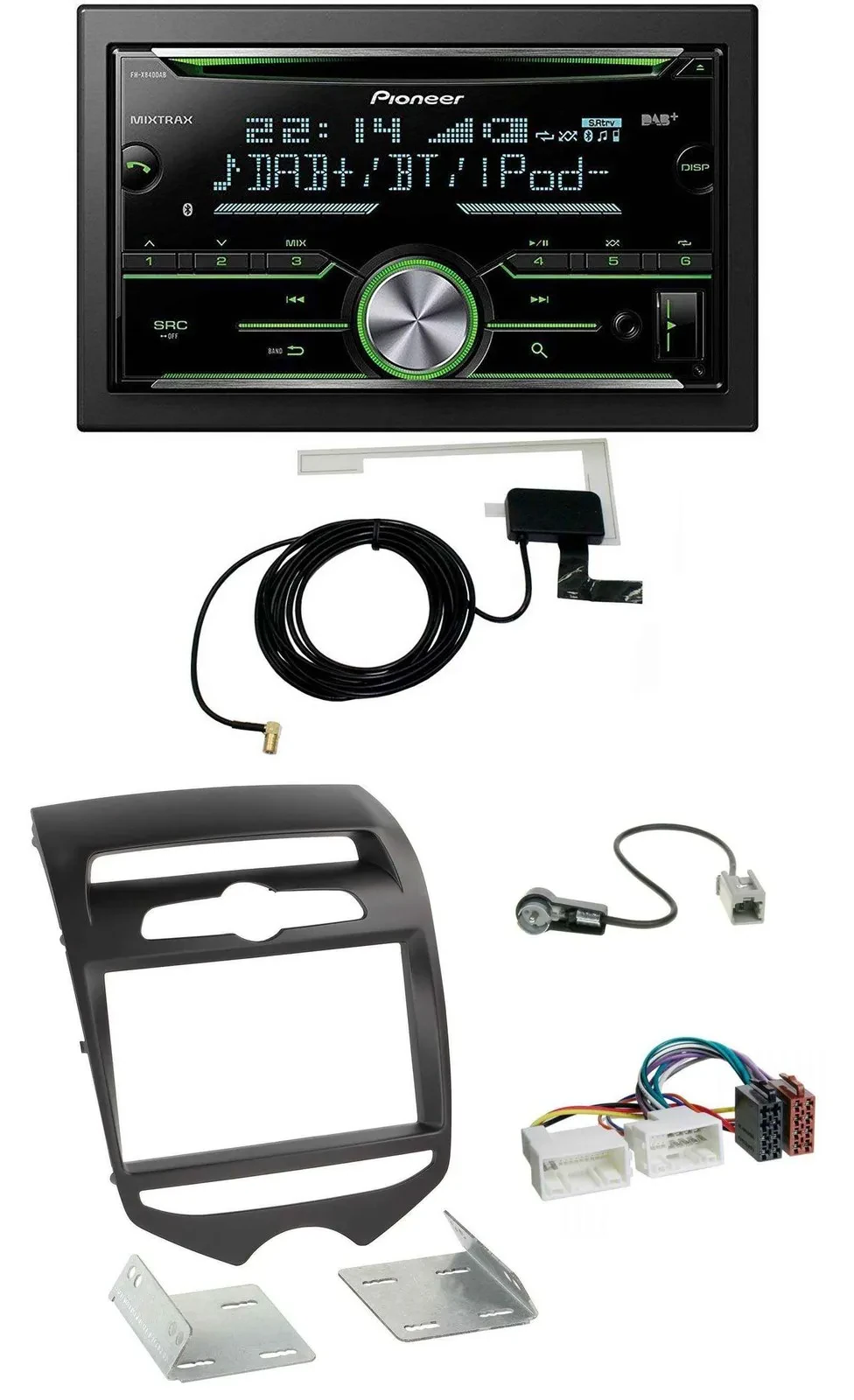 Pioneer CD USB MP3 Bluetooth 2DIN DAB Autoradio für Hyundai ix20 ab 2010 man. Kl