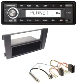 Автомагнитола для Audi A6 C5 2001–2005 Continental 1 DIN, USB, AUX, DAB, MP3, ISO