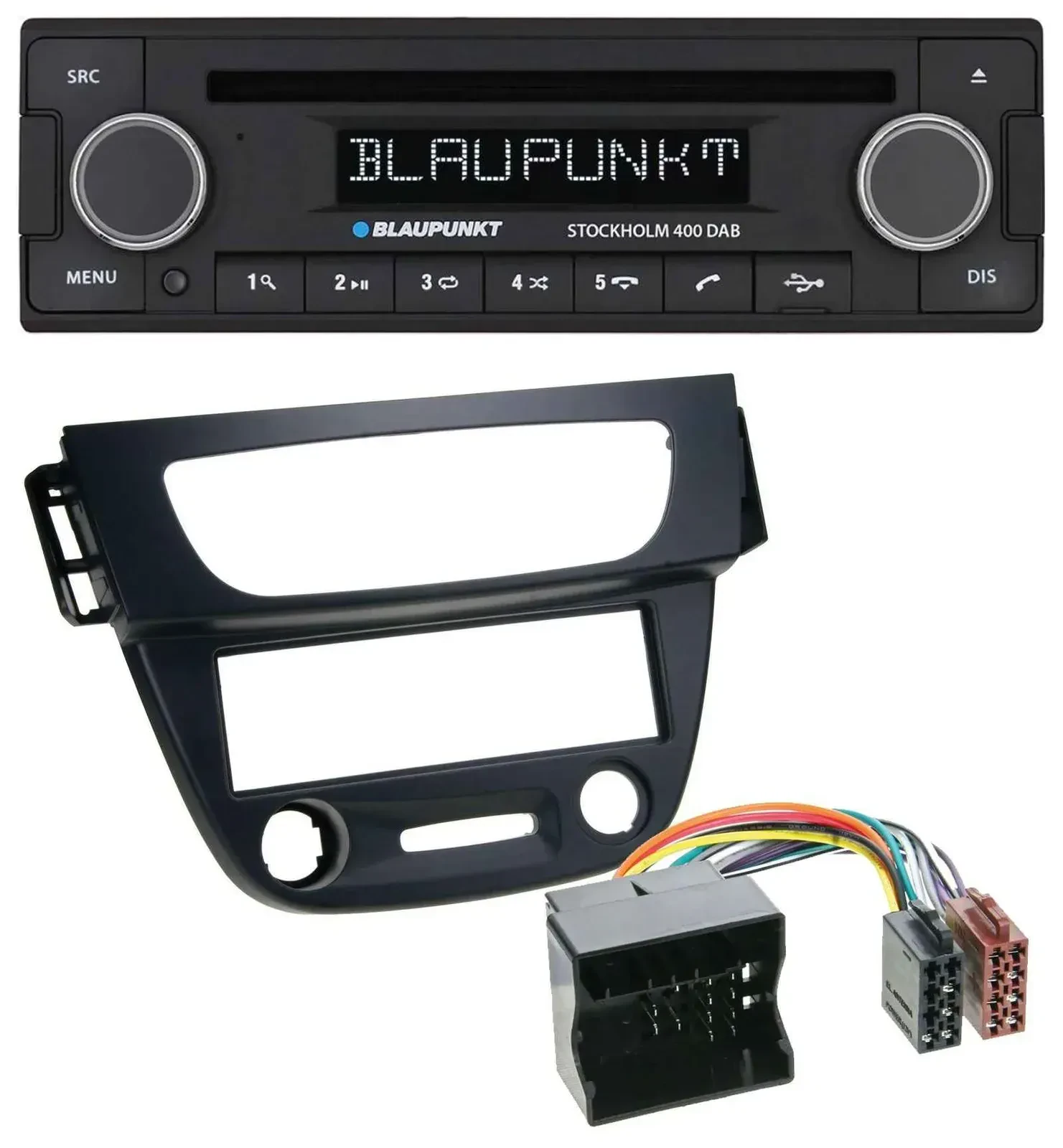 Blaupunkt MP3 Bluetooth DAB CD USB Autoradio für Renault Megane 3 09-14 Quadlock