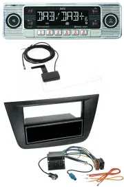 Dietz Bluetooth USB MP3 DAB Autoradio für Seat Toledo Altea ab 05 schwarz