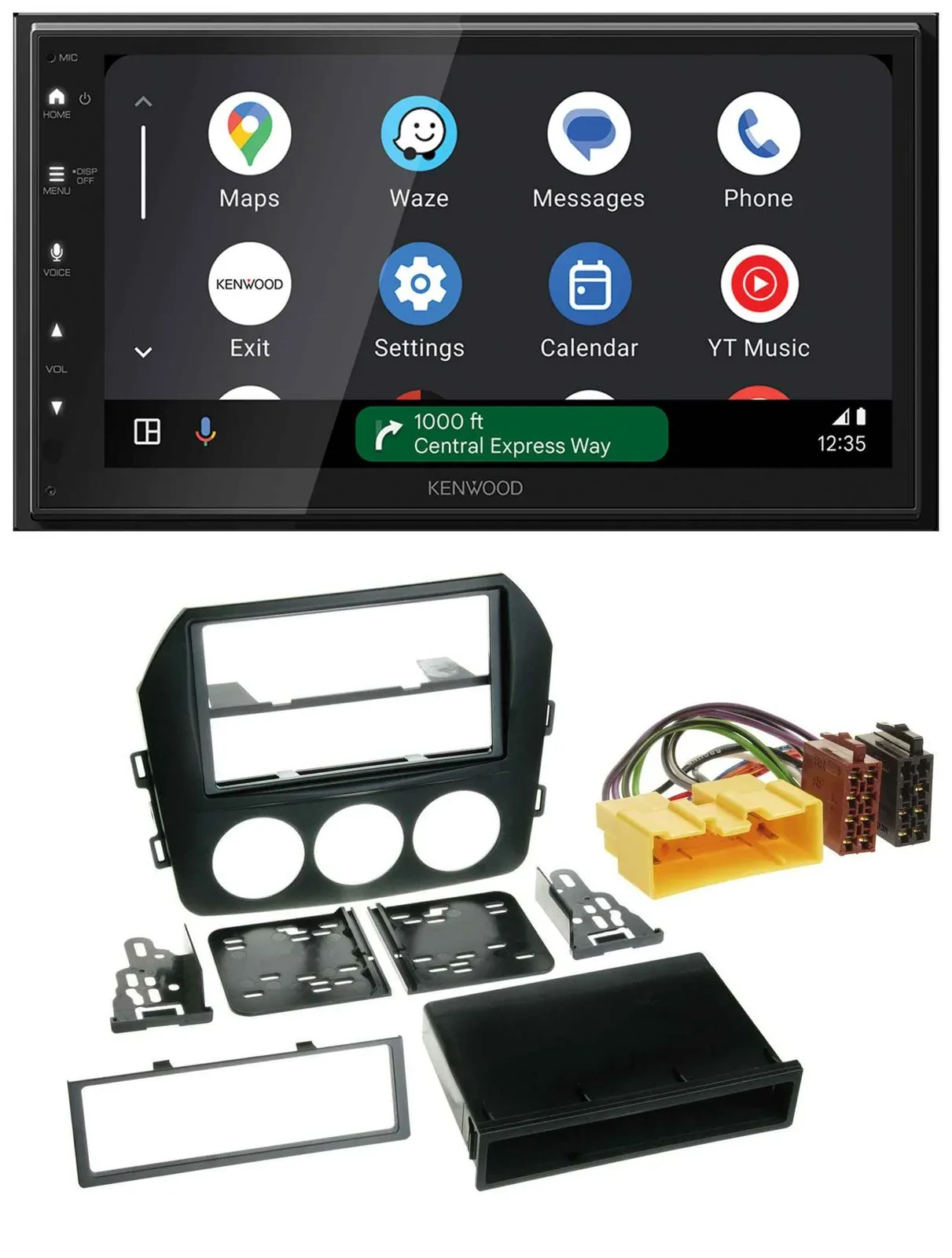Kenwood DAB Bluetooth USB MP3 2DIN Autoradio für Mazda MX 5 (NC, ab 2008)