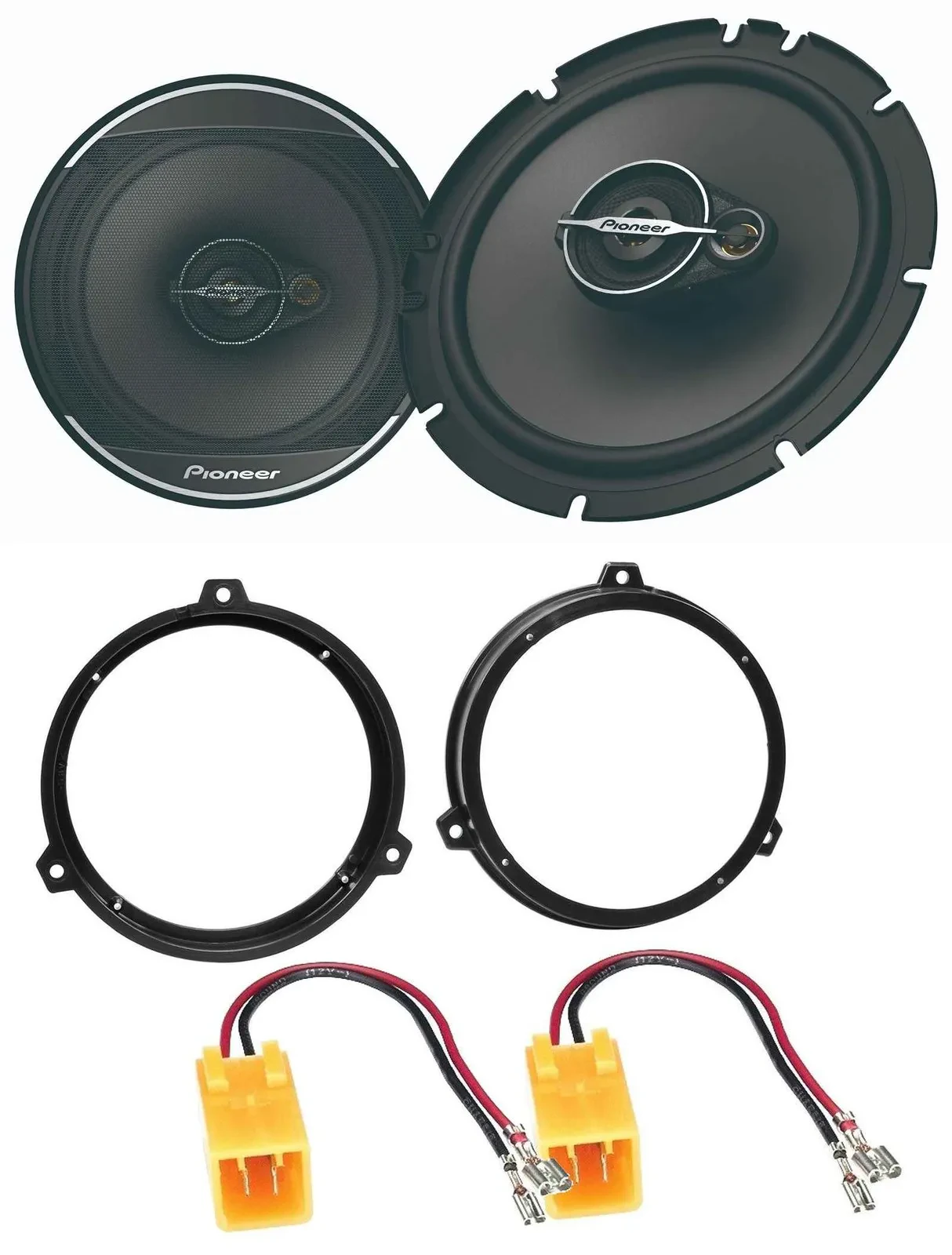 Pioneer 16,5cm 3-Wege 320Watt Lautsprecher für Fiat Panda 03-12 Hecktür Auto Box