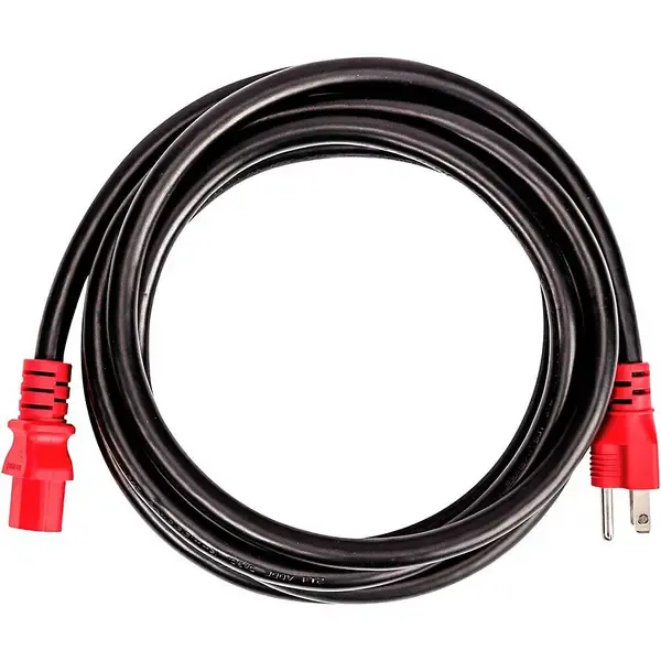 D'Addario Planet Waves IEC to NEMA Plug Power Cable, 10FT 10 ft. Red/Black