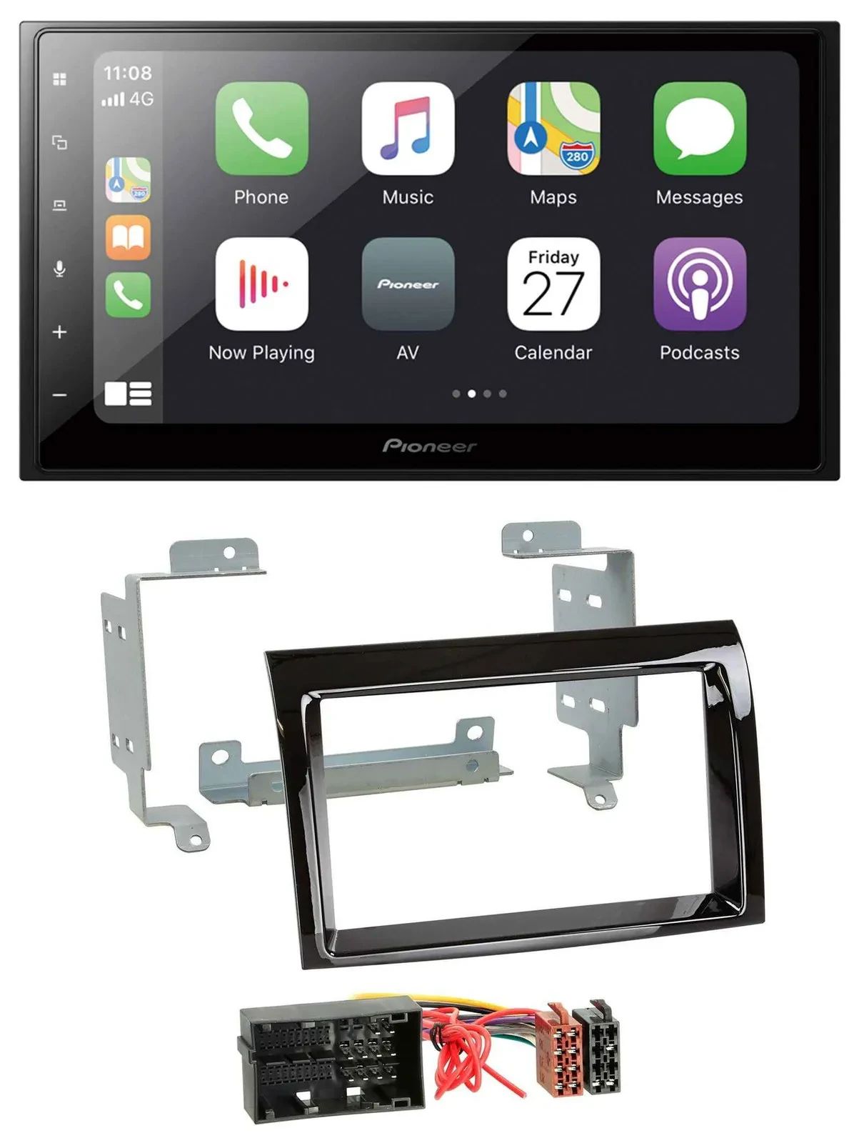 Pioneer MP3 Bluetooth DAB 2DIN USB Autoradio für Fiat Ducato Peugeot Boxer Citro