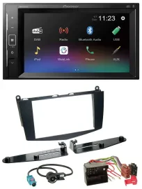 Pioneer DAB MP3 2DIN Bluetooth USB Autoradio für Mercedes C-Klasse 07-11 ohne Ta